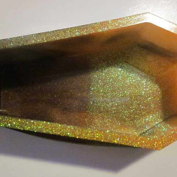 Orange & Brown Glitter Coffin Trinket Bowl - Picture 6 of 6